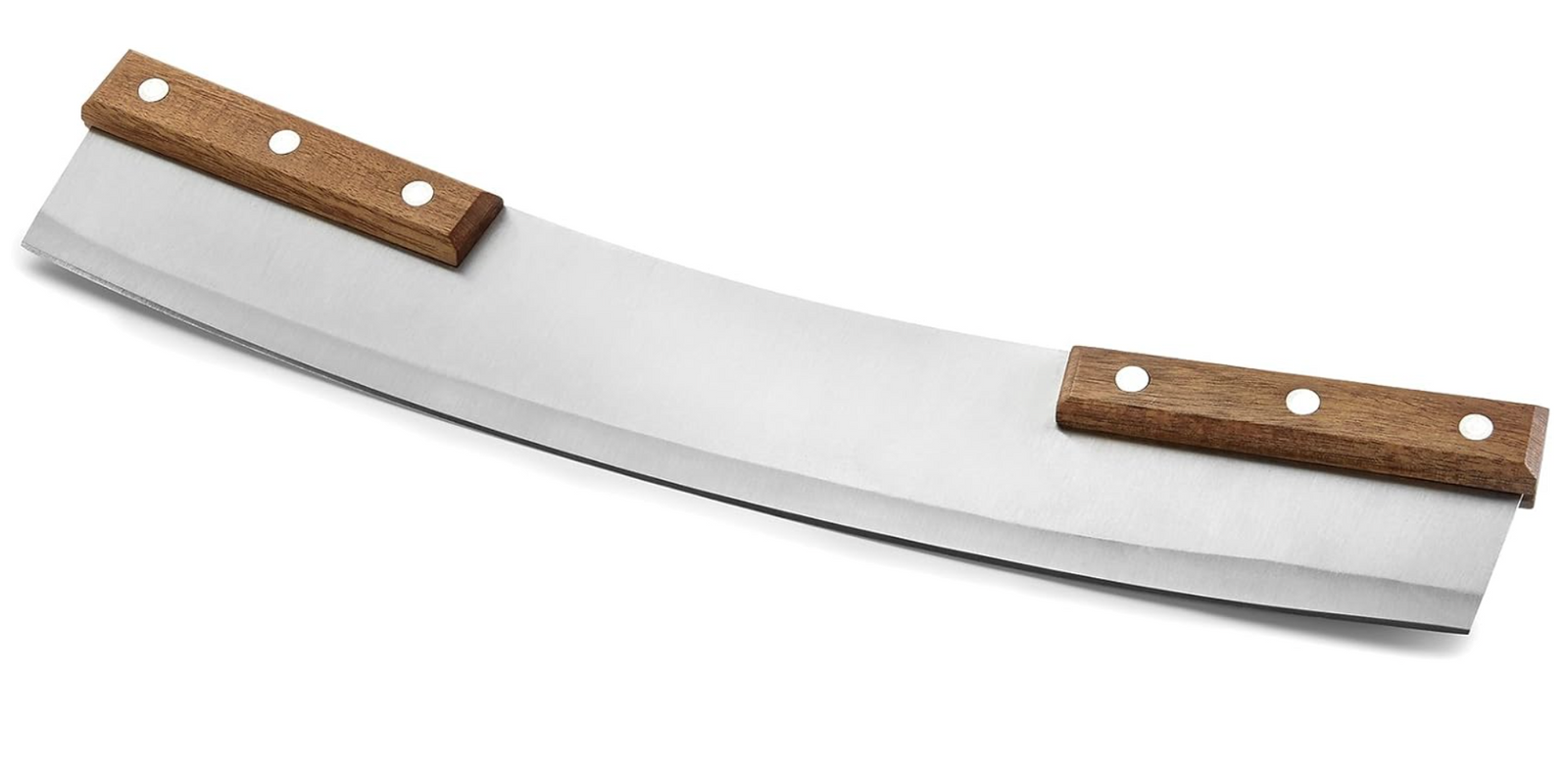 Outset Acacia Handle Pizza Rocker Cutter