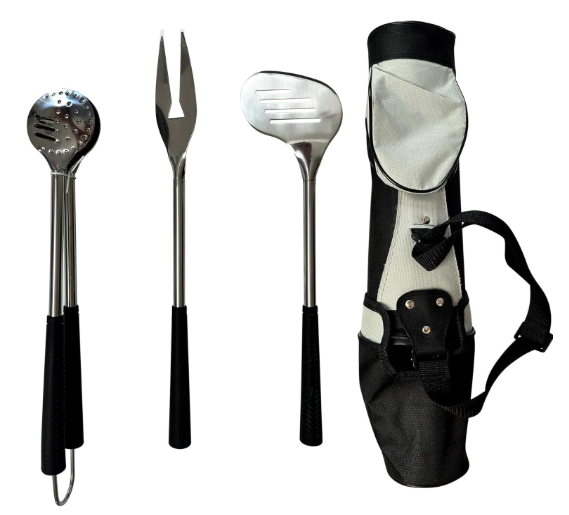 Outset Stainless Steel Golf-Themed Grill Tool Set