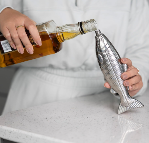 Outset Stainless Steel Fish Travel Flask