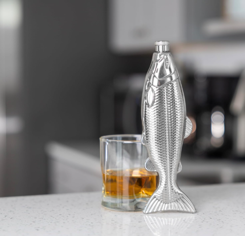 Outset Stainless Steel Fish Travel Flask