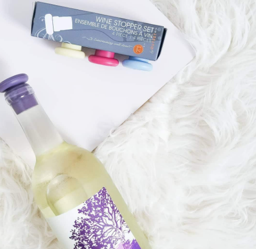 Outset Silicone Wine Stoppers – Set of 4