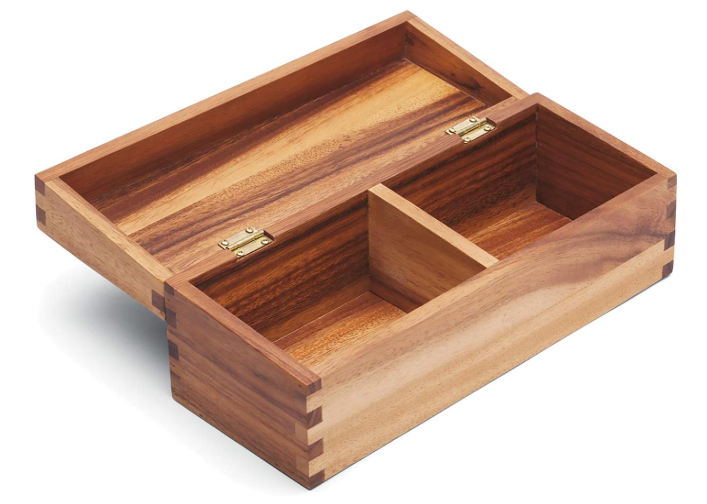 Recipe Box – 2 Compartments for 3 x 5&quot; Cards