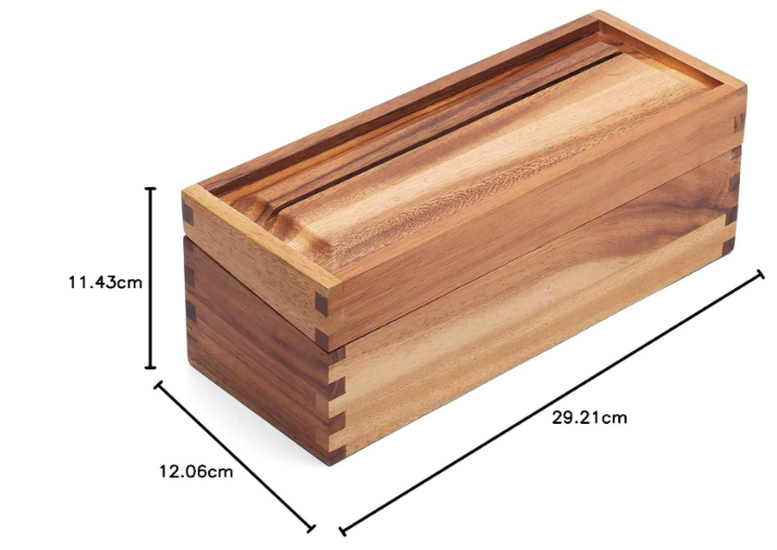 Recipe Box – 2 Compartments for 3 x 5" Cards