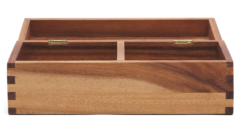 Recipe Box – 2 Compartments for 3 x 5" Cards