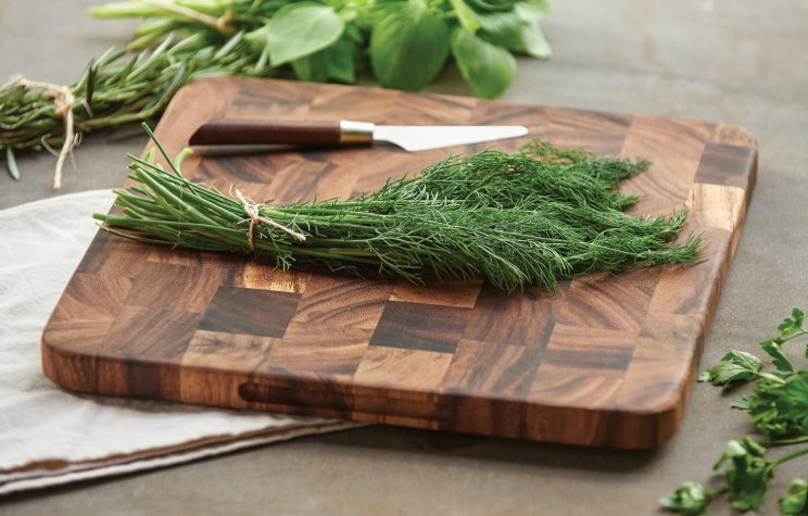 Oslo Square Utility Board – End Grain Acacia Wood