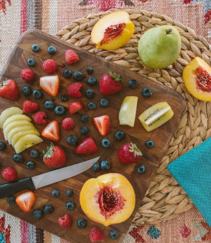 Oslo Square Utility Board – End Grain Acacia Wood