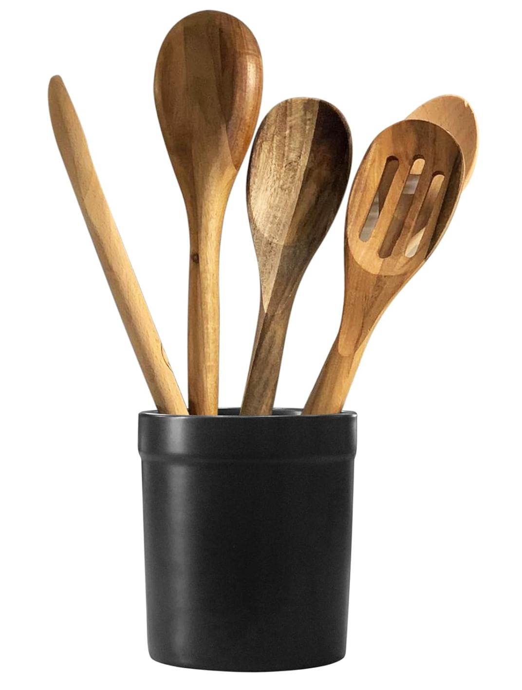 Fox Run Black Ceramic Utensil Holder