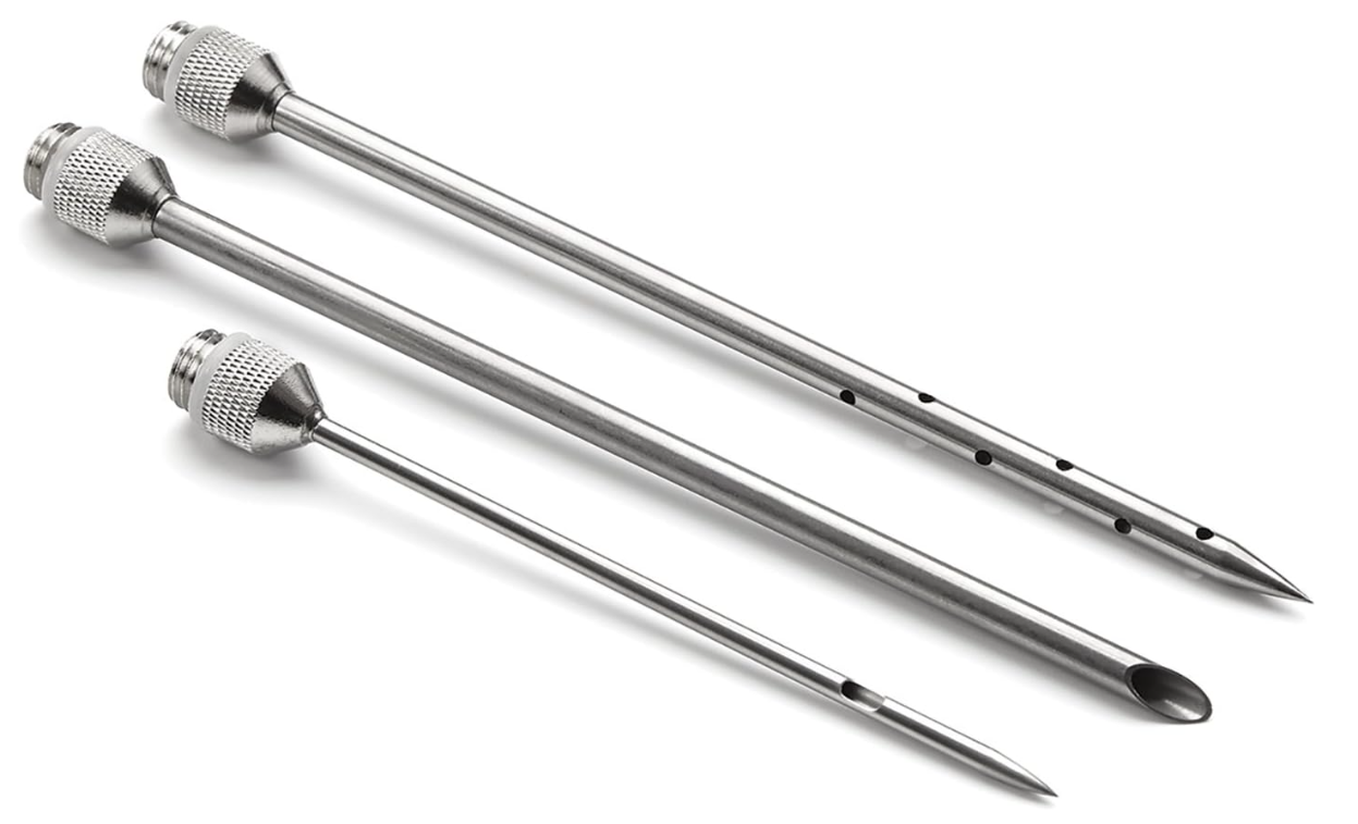 Outset Stainless Steel Marinade Injector Set – 6-Piece BBQ Kit