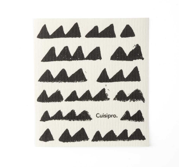 Cuisipro Reusable Eco Cleaning Cloth – Small 20 x 17 x 0.2 cm / 7.87 x 6.7" – Black Triangle Cuisipro by Kitchen Niche