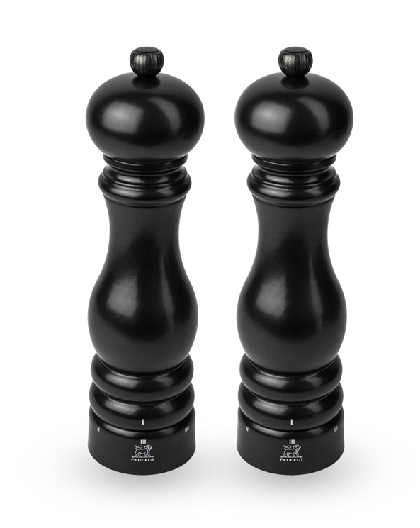 Peugeot Paris U’Select Satin Black Salt and Pepper Mill Set - 9” / 23 cm