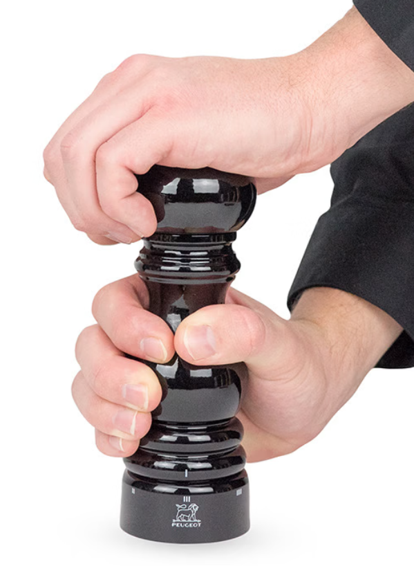Peugeot Paris U’Select Black Lacquer Salt and Pepper Mill Set - 7” / 18 cm