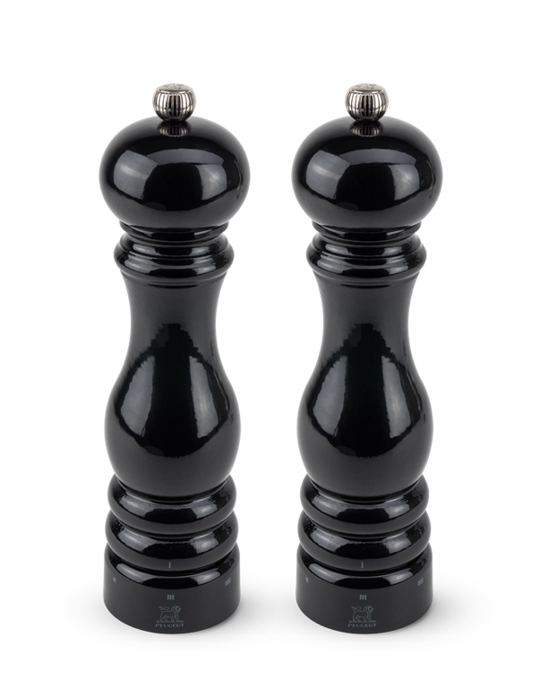 Peugeot Paris U’Select Black Lacquer Salt and Pepper Mill Set - 9” / 23 cm