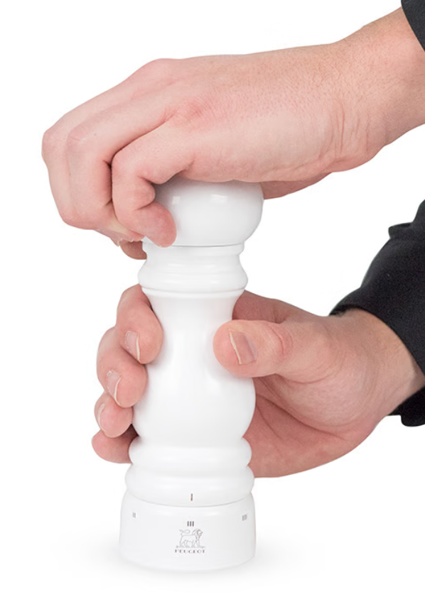 Peugeot Paris U’Select White Lacquer Salt and Pepper Mill Set - 7” / 18 cm