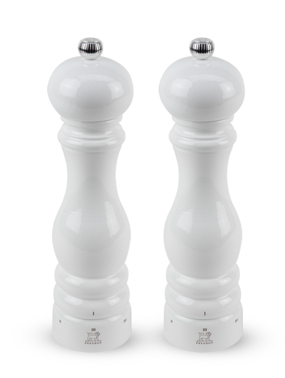 Peugeot Paris U’Select White Lacquer Salt and Pepper Mill Set - 9” / 23 cm