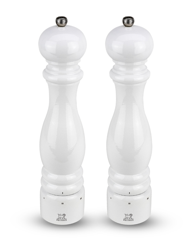 Peugeot Paris U’Select White Lacquer Salt and Pepper Mill Set - 12” / 30 cm