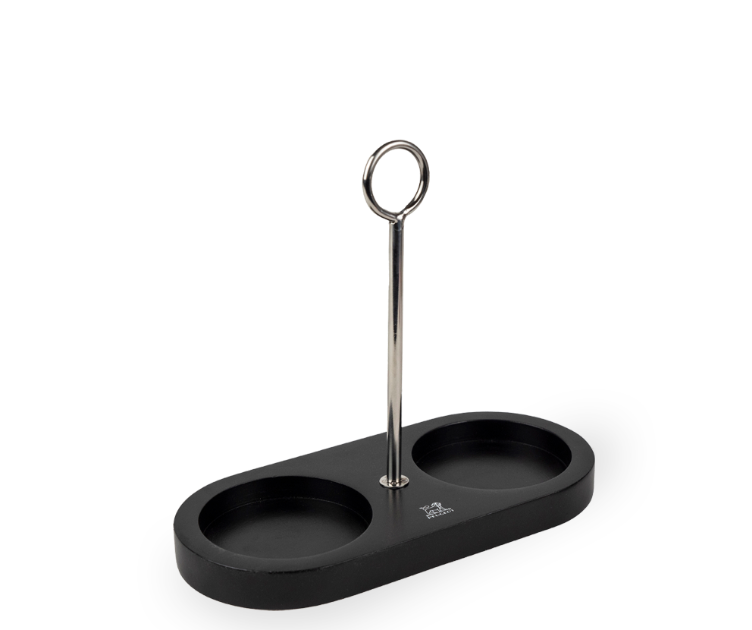 Peugeot Linea Mill Tray with Handle – Matte Black Bamboo