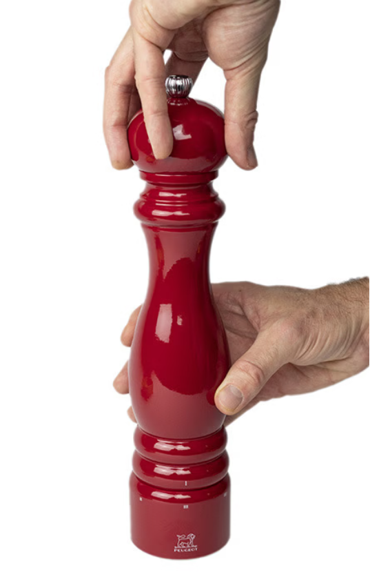 Peugeot Paris U’Select Passion Red Lacquer Salt and Pepper Mill Set - 12” / 30 cm