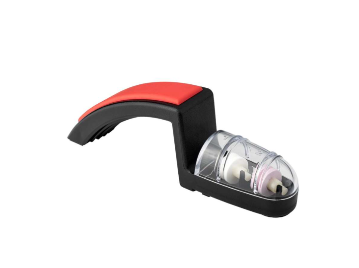 Global Knife & Sharpener Set 2pc (G2, 220 Red Sharpener) Global by Kitchen Niche