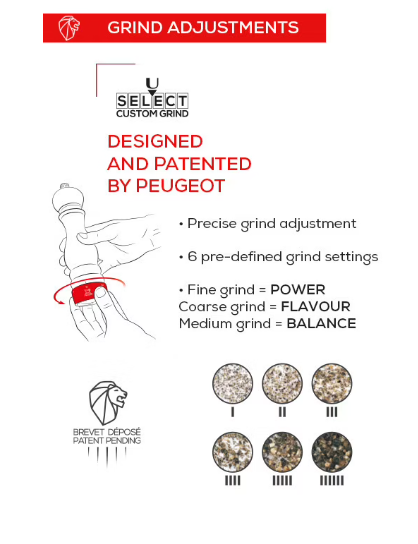 Peugeot Paris u'Select Chocolate 27cm Pepper Mill by Kitchen Niche