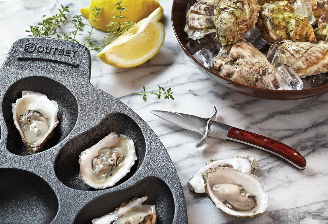 Outset Oyster Knife – Stainless Steel with Pakka Wood Handle