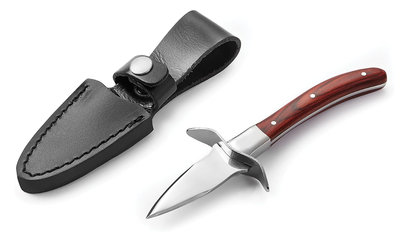 Outset Oyster Knife – Stainless Steel with Pakka Wood Handle