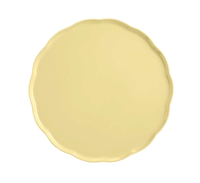 Emile Henry Madeleine Round Serving Platter - Vanilla