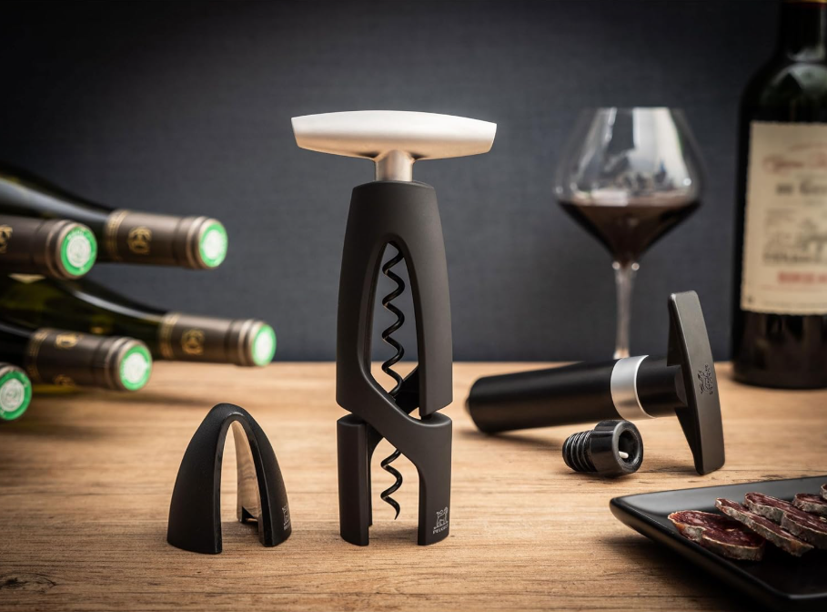 Peugeot Black Altar Corkscrew with Foil Cutter by Kitchen Niche
