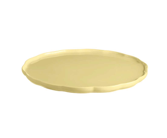 Emile Henry Madeleine Round Serving Platter - Vanilla