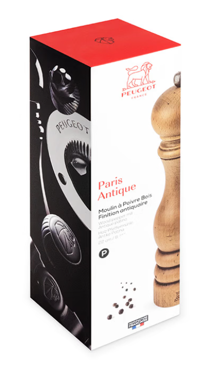 Peugeot Paris Antique 23cm Salt & Pepper Mill Set by Kitchen Niche