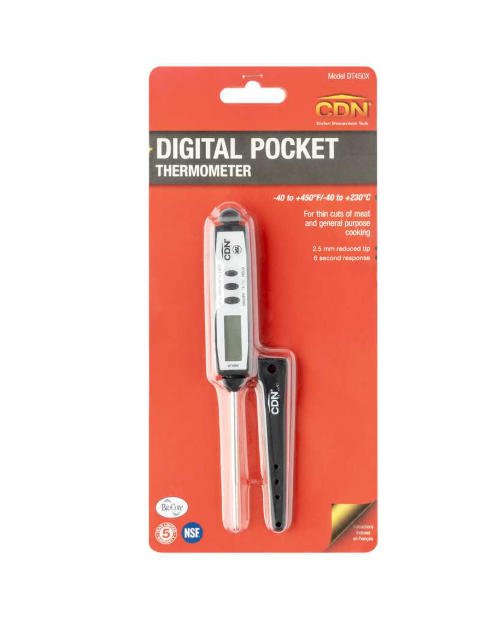 CDN Waterproof QuickRead Digital Thermometer - Black