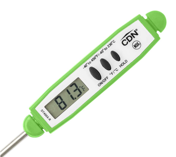 CDN Waterproof QuickRead Digital Thermometer - Green