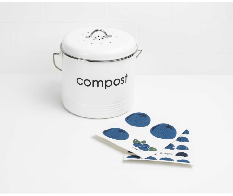Cuisipro Reusable Eco Cleaning Cloth – 2pc Set 20 x 17 x 0.2 cm – Blue Dots & Blueberry Cuisipro by Kitchen Niche