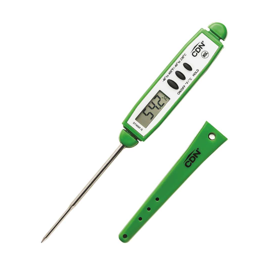 CDN Waterproof QuickRead Digital Thermometer - Green