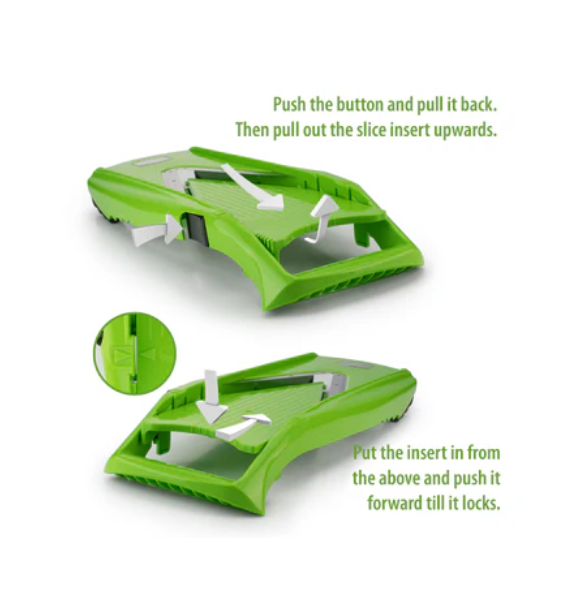 Swissmar Borner V-Power V-Slicer Mandoline Slicer – Green by Kitchen Niche
