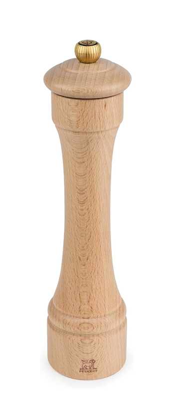 Peugeot Hostellerie Natural 22cm Pepper Mill by Kitchen Niche