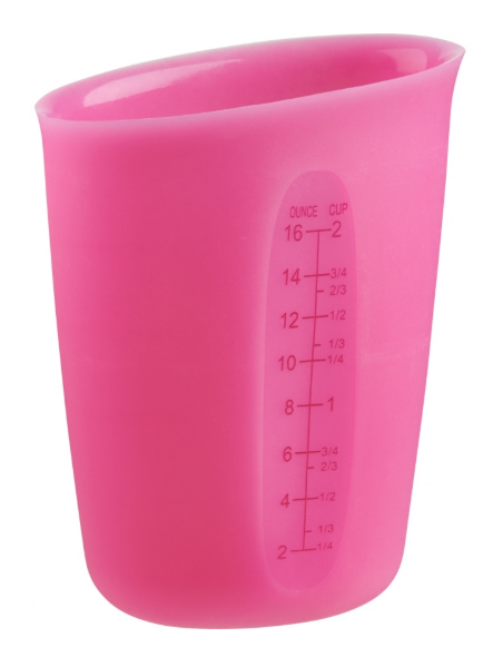 Trudeau Flex Measuring Beaker – Fuchsia – 2 Cup Capacity Trudeau by Kitchen Niche