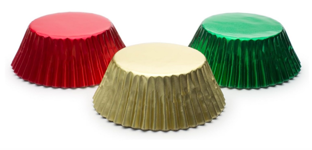 Fox Run Christmas Foil Baking Cup Set of 45