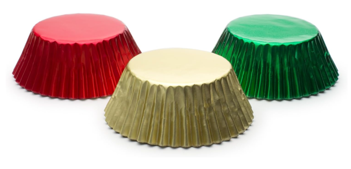 Fox Run Christmas Foil Baking Cup Set of 45