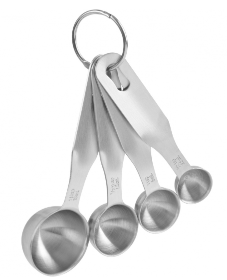 Trudeau Stainless Steel Measuring Spoon Set – 4-Piece Trudeau by Kitchen Niche