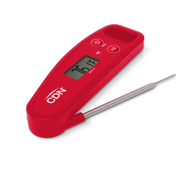 CDN Folding Digital Thermometer - Red