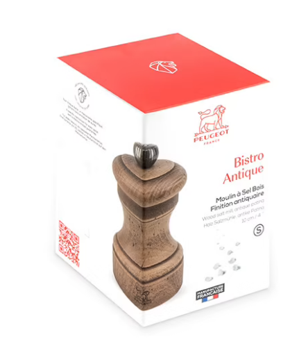 Peugeot Bistro Antique 10cm Salt Mill by Kitchen Niche