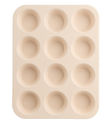 Trudeau Resistall Muffin Pan – 12-Cup – Metal – 0.8 mm Trudeau by Kitchen Niche