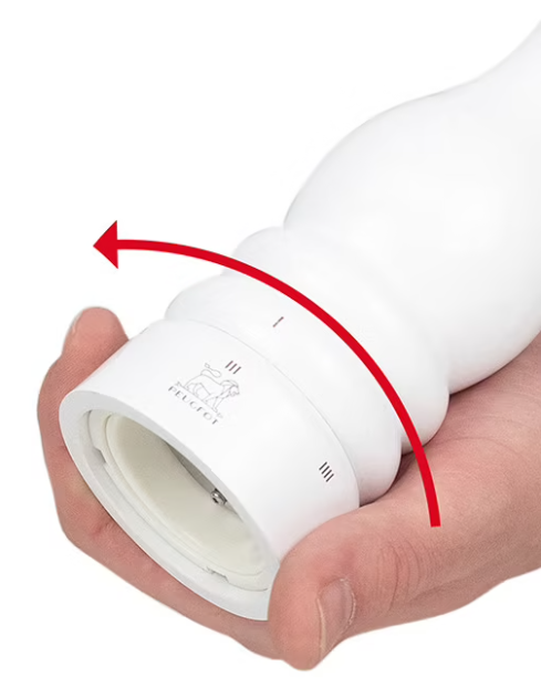 Peugeot Paris u'Select White Lacquer 23cm Salt Mill by Kitchen Niche