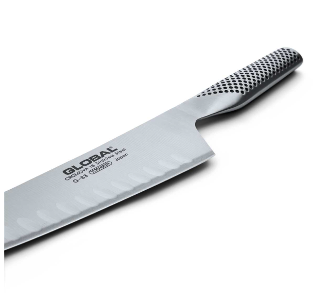 Global Oriental Cook's Knife Fluted 18cm / 7" Global by Kitchen Niche