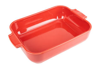Peugeot Ceramic Baking Dish – Rectangular – Red – 32 cm
