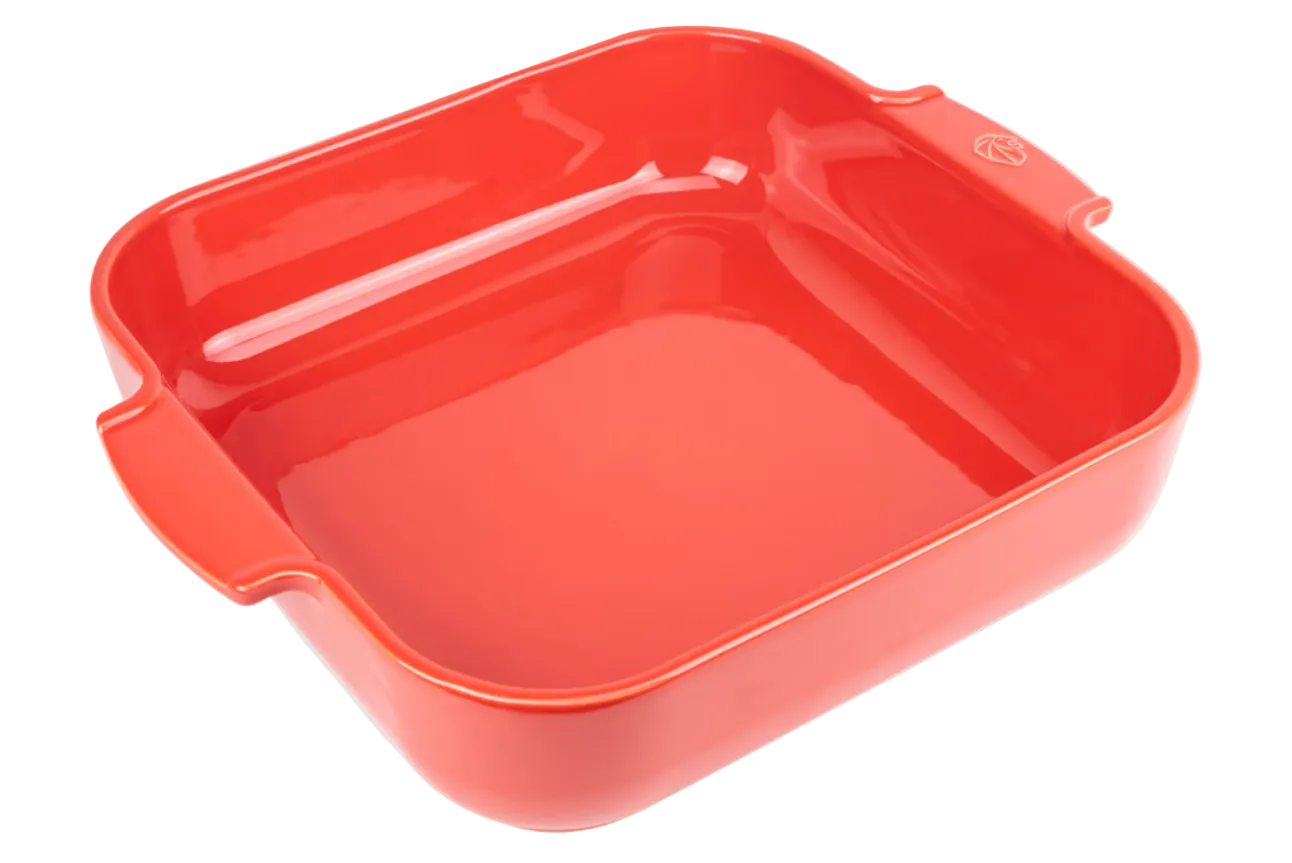 Peugeot Ceramic Baking Dish – Square – Red – 36 cm