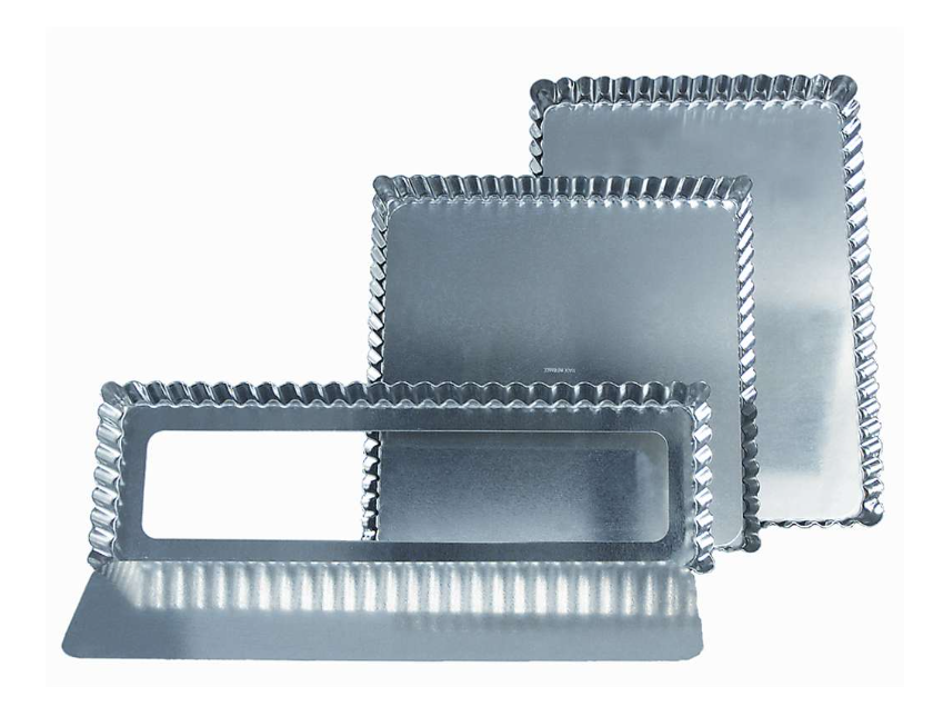 Gobel Fluted Square Tart Mold – 9" x 9" x 1" / 23 x 2.5 cm