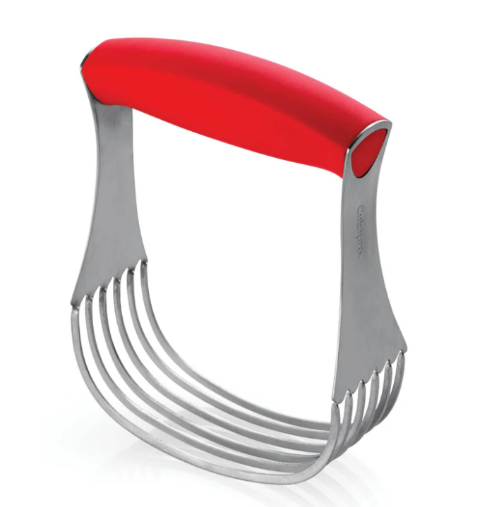 Cuisipro Deluxe Pastry Blender – 5.25&quot; / 13.3 cm – Stainless Steel – Red Cuisipro by Kitchen Niche