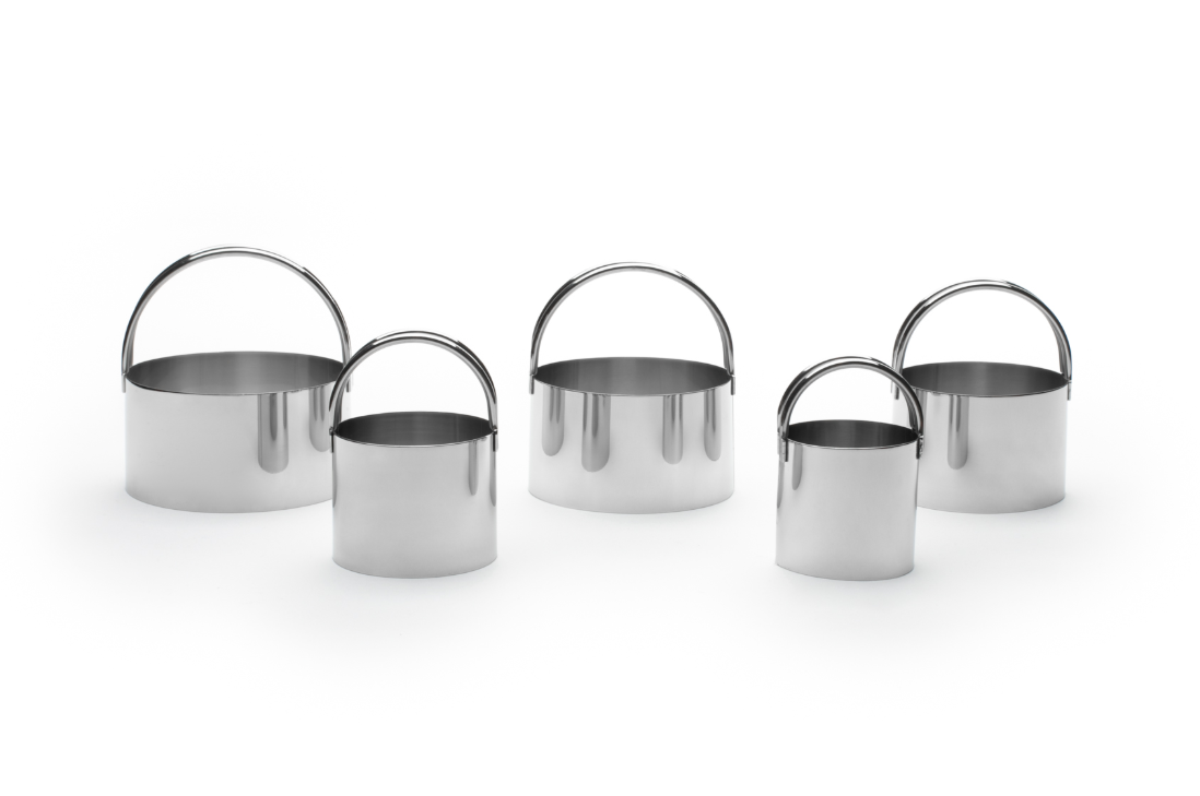 Fox Run Stainless Steel Biscuit Cookie Cutter Set of 5