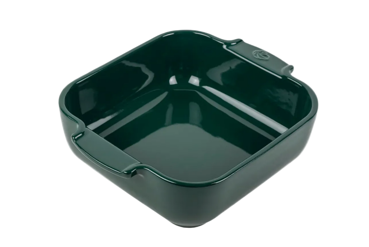 Peugeot Ceramic Baking Dish – Square – Forest Green – 21 cm